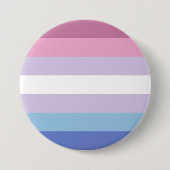 Bigender Pride-vlag Ronde Button 7,6 Cm (Voorkant)