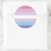 Bigender Pride-vlag Ronde Sticker (Tas)
