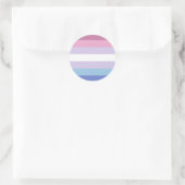 Bigender Pride-vlag Ronde Sticker (Tas)