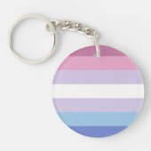 Bigender Pride-vlag Sleutelhanger (Voorkant)