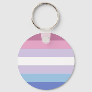 bigender pride vlag sleutelhanger