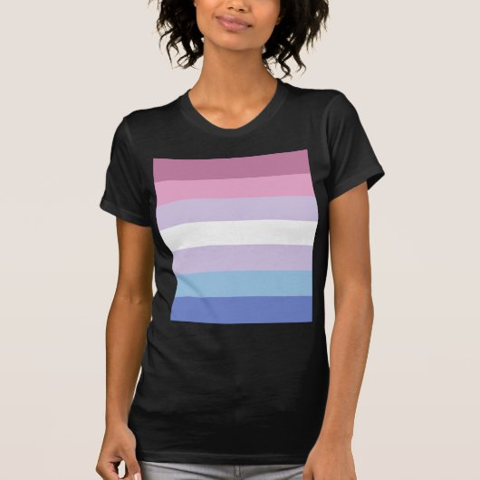 bigender pride vlag t-shirt (Voorkant)