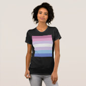bigender pride vlag t-shirt (Voorkant volledig)