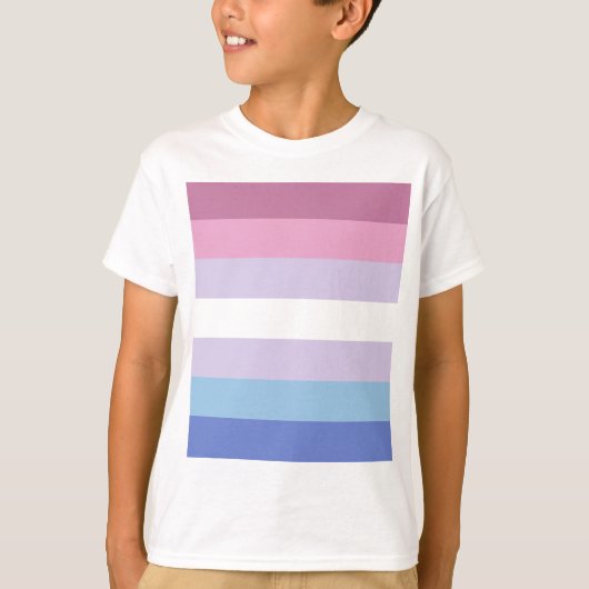 bigender pride vlag t-shirt (Voorkant)