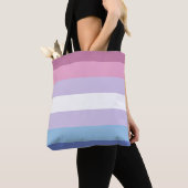 Bigender Pride-vlag Tote Bag (Dichtbij)