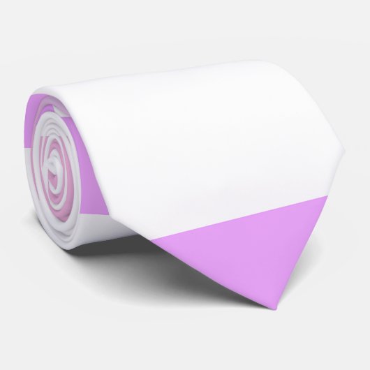 Bigender Roze Blauw Wit Gestreept LGBT Stropdas (Opgerold)