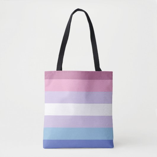 Bigender trots tote bag (Voorkant)
