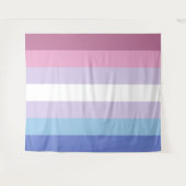 Bigender Vlag Extra Groot LGBT Wandkleed (Voorkant (horizontaal))