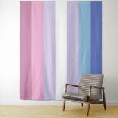 Bigender Vlag Extra Groot LGBT Wandkleed (In situ)