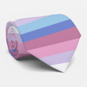 Bigender Vlag Gestreepte Trots Stropdas (Opgerold)