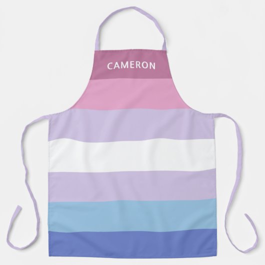 Bigender Vlag Monogram Schort (Voorkant)