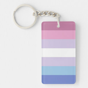 Bigender-vlag Sleutelhanger