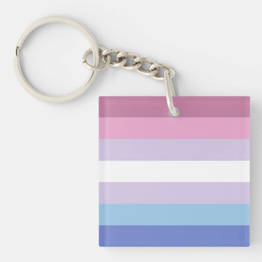 Bigender-vlag Sleutelhanger (Voorkant)