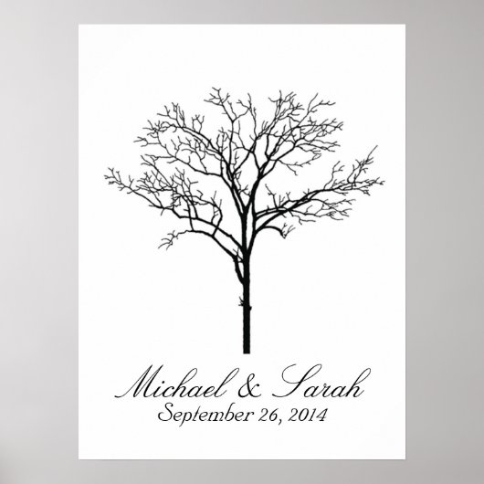 Bigerprint Tree Guestbook Poster (Voorkant)