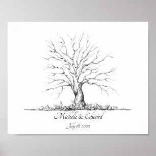 Bigerprint Tree Guestbook Poster