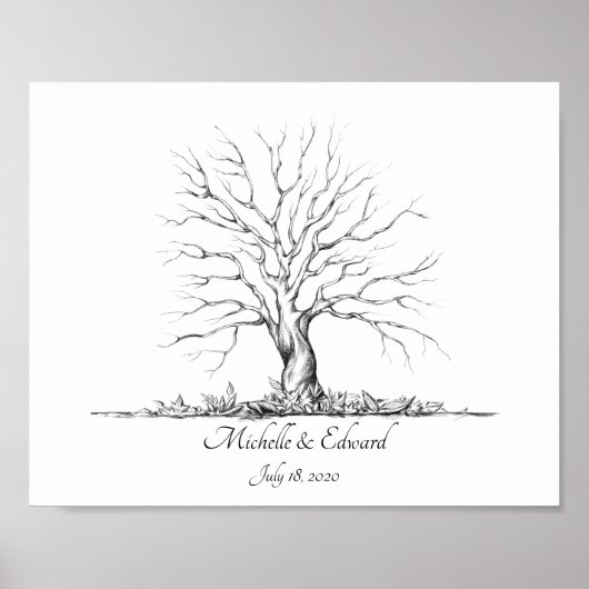 Bigerprint Tree Guestbook Poster (Voorkant)