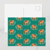 Bigers met bloemen briefkaart (Voorkant / Achterkant)