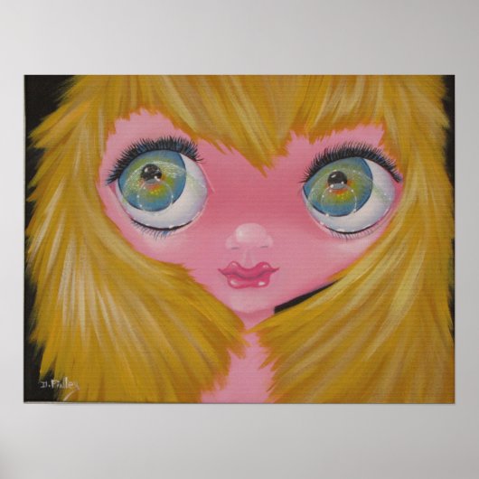 BigEye art origineel schilderij van 60 Poster (Voorkant)