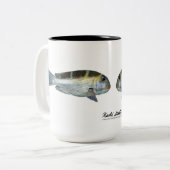 Bigeye Emperor, Mu, Monotaxis grandoculis Tweekleurige Koffiemok (Voorkant links)