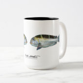 Bigeye Emperor, Mu, Monotaxis grandoculis Tweekleurige Koffiemok (Voorkant rechts)