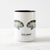 Bigeye Emperor, Mu, Monotaxis grandoculis Tweekleurige Koffiemok (Center)