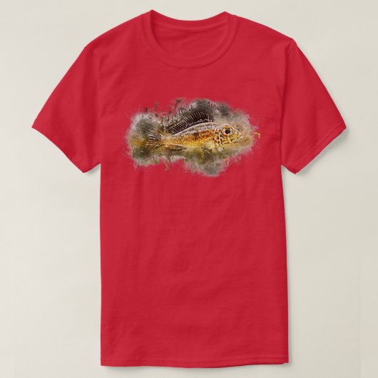 Bigeye Sand Cichlid Ndole Red Callochromis macrops T-shirt (Design voorkant)
