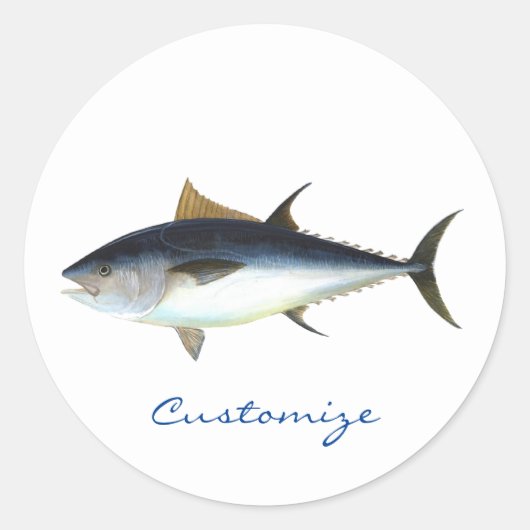Bigeye Tuna Style Thunder_Cove Ronde Sticker (Voorkant)