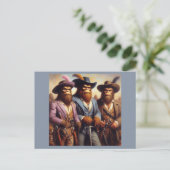 Bigfoot 3 Musketiers Briefkaart (Staand voorkant)