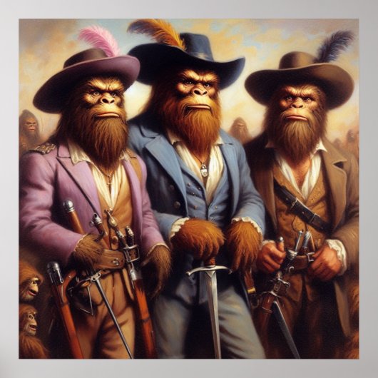 Bigfoot 3 Musketiers Poster (Voorkant)