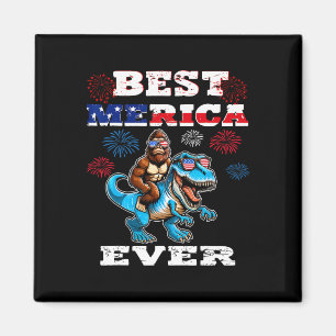 Bigfoot 4 juli 1776 Jongens Amerikaanse Vlag Manne Magneet