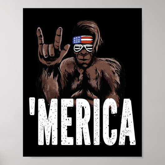 Bigfoot 4 juli Amerikaanse Onafhankelijkheidsdag A Poster (Voorkant)