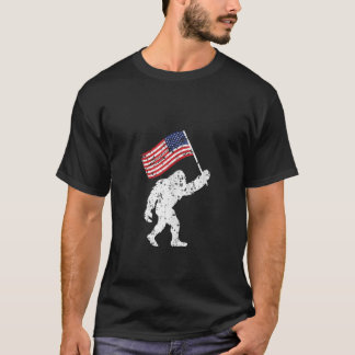 Bigfoot 4 juli Onafhankelijkheid Patriottisch USA T-shirt
