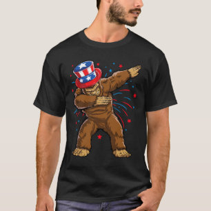 Bigfoot 4 juli shirts Sasquatch Amerikaanse vlag