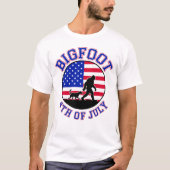 Bigfoot 4th of July Fun T-shirt (Voorkant)