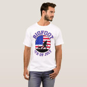 Bigfoot 4th of July Fun T-shirt (Voorkant volledig)