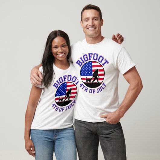 Bigfoot 4th of July Fun T-shirt (Unisex)