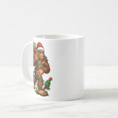 Bigfoot 67 Christmas Tree Lights Xmas Men Sasquatc Koffiemok (Voorkant links)
