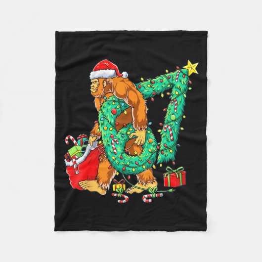 Bigfoot 67 Meme Christmas Tree 67 Baseball Lifesty Fleece Deken (Voorkant)