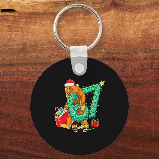 Bigfoot 67 Meme Christmas Tree 67 Baseball Lifesty Sleutelhanger (Voorkant)
