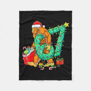 Bigfoot 67 Meme Kerstboom 67 Honkbal Levensstijl Fleece Deken