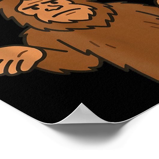 Bigfoot 67 Meme Six Seven Funny Sasquatch  Poster (Hoek)