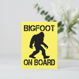 Bigfoot aan boord Funny Bigfoot Briefkaart
