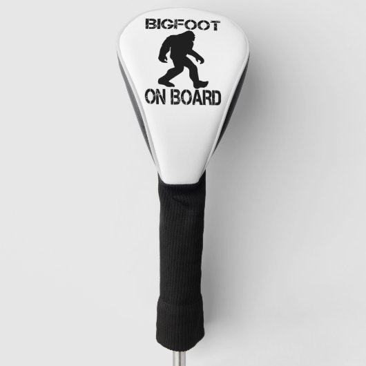 Bigfoot aan boord Funny Bigfoot Golfheadcover (Voorkant)