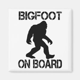 Bigfoot aan boord Funny Bigfoot Napkins Magneet