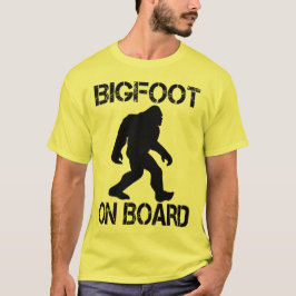 Bigfoot aan boord Funny Bigfoot T-shirt