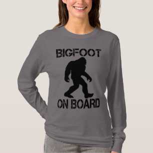 Bigfoot aan boord Funny Bigfoot T-shirt