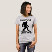 Bigfoot aan boord Funny Bigfoot T-shirt (Voorkant volledig)