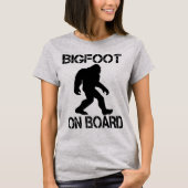 Bigfoot aan boord Funny Bigfoot T-shirt (Voorkant)