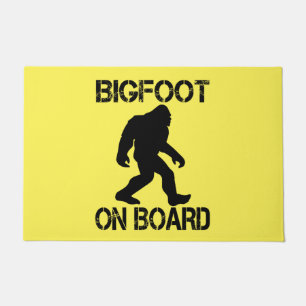 Bigfoot aan boord - Grappige Bigfoot Deurmat