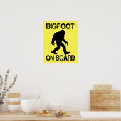 Bigfoot aan boord - Grappige Bigfoot      Poster (Keuken)